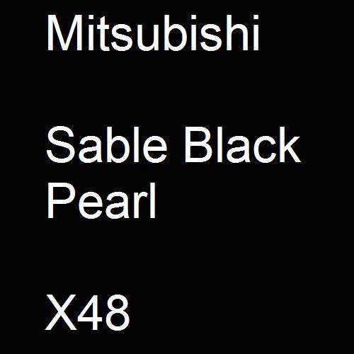 Mitsubishi, Sable Black Pearl, X48.